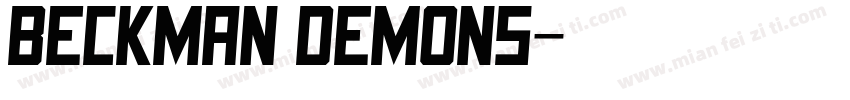 Beckman Demons字体转换